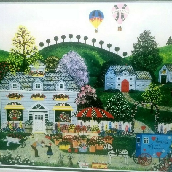 Jane Wooster Scott "A Profusion of Posies" Framed - Picture 2 of 3